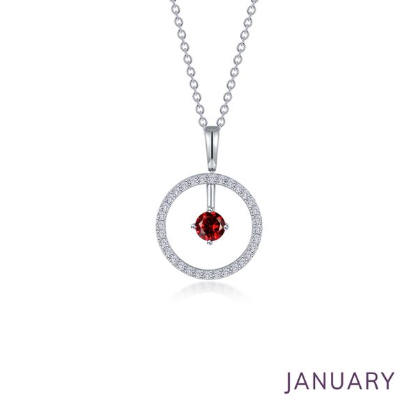 Lafonn January Birthstone Reversible Open Circle Necklace | Crews Jewelry |  Grandview, MO