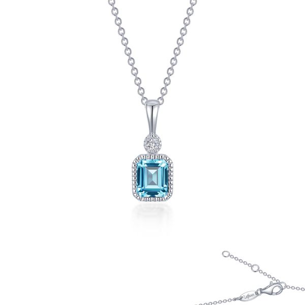March Birthstone Necklace Conti Jewelers Endwell, NY