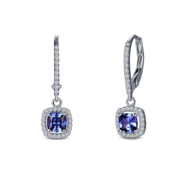 Leverback Halo Drop Earrings Mueller Jewelers Chisago City, MN
