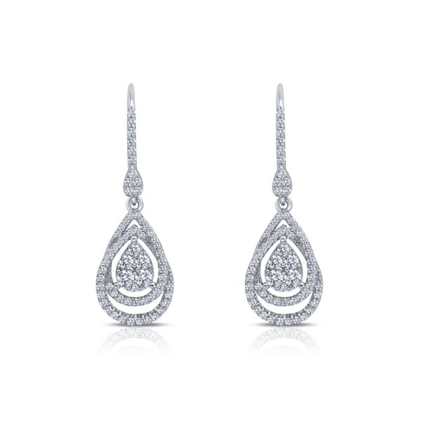 Double Loop Drop Earrings Gala Jewelers Inc. White Oak, PA