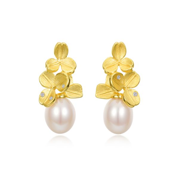 Flower & Pearl Earrings Mueller Jewelers Chisago City, MN