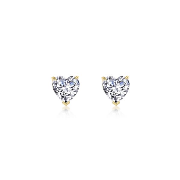 Heart Solitaire Stud Earrings Carroll / Ochs Jewelers Monroe, MI