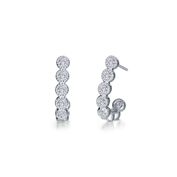 Charming Half Hoop Earrings Gala Jewelers Inc. White Oak, PA