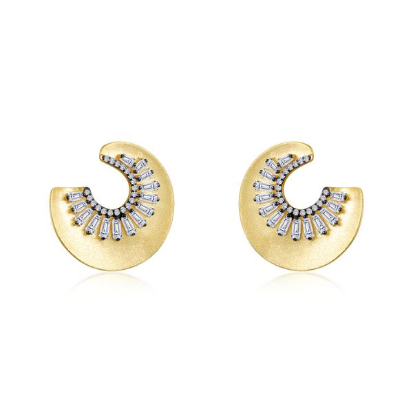Sunburst Stud Earrings Ask Design Jewelers Olean, NY