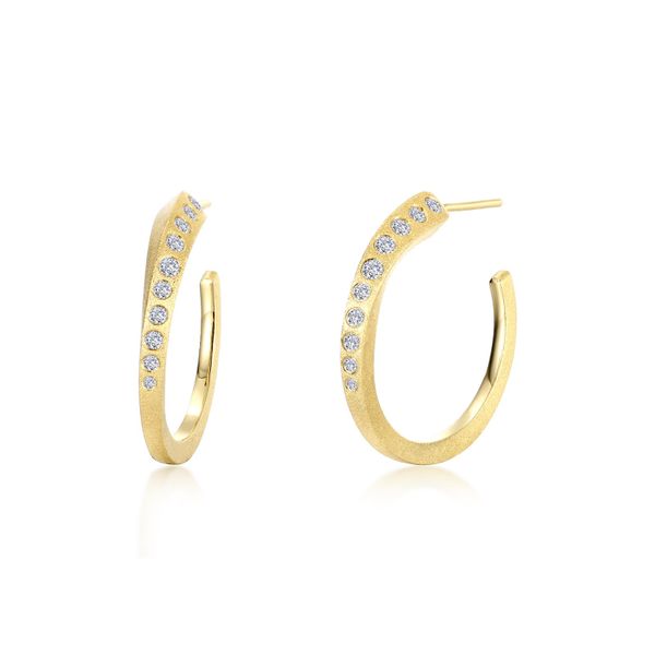 Charming 3/4 Hoop Earrings Gala Jewelers Inc. White Oak, PA