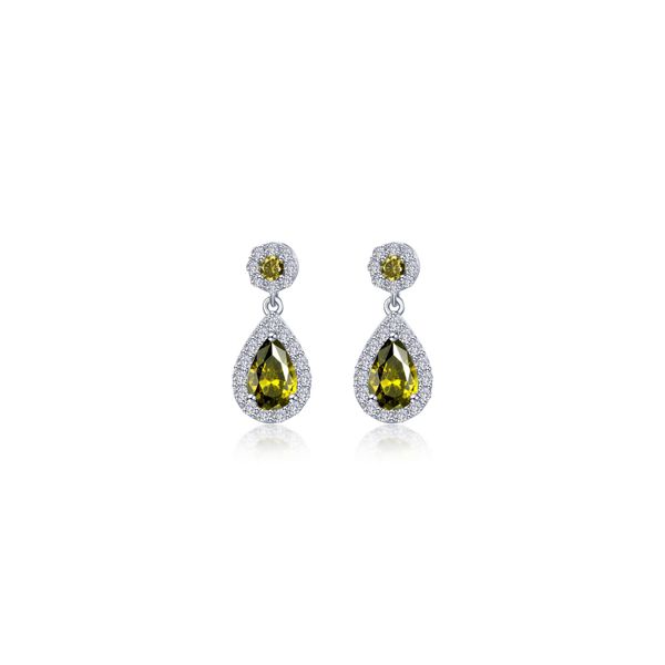 Oval Halo Drop Earrings Cone Jewelers Carlsbad, NM