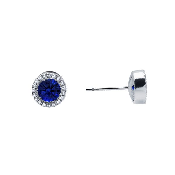 0.8 CTW Halo Stud Earrings Thurber's Fine Jewelry Wadsworth, OH