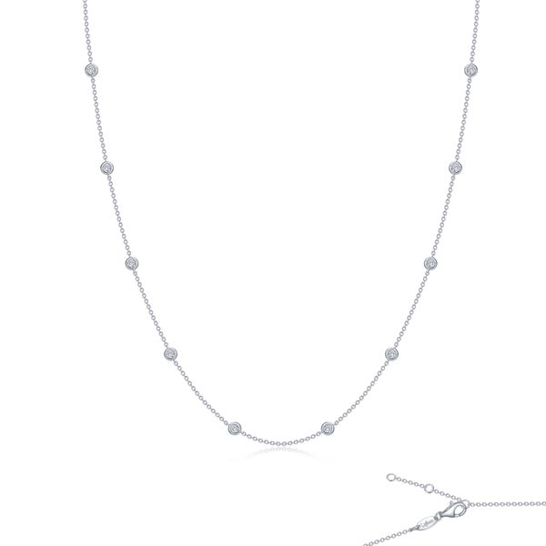 Lafonn Classic Station Necklace N0008CLP20 SS - Necklaces