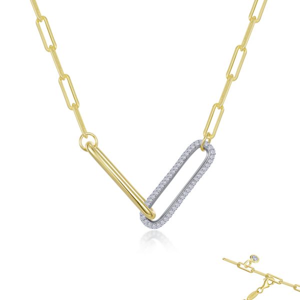2-Tone Paperclip Necklace Glatz Jewelry Aliquippa, PA