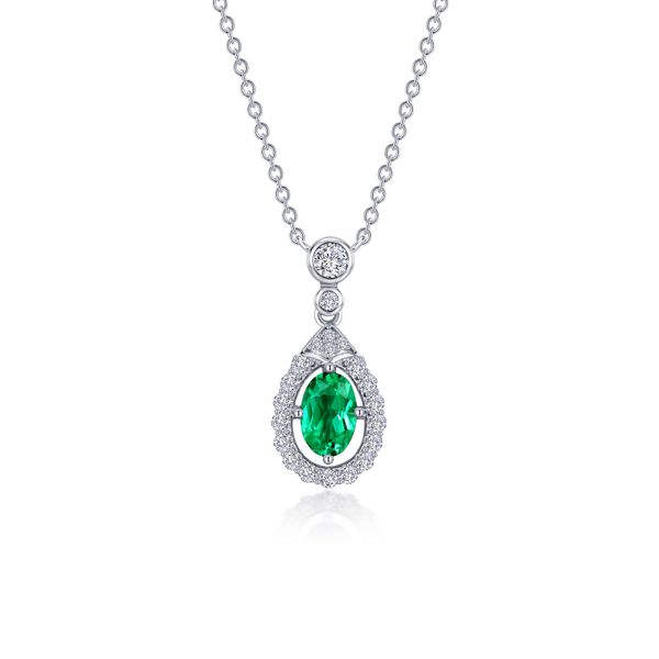 Oval Halo Necklace Mueller Jewelers Chisago City, MN