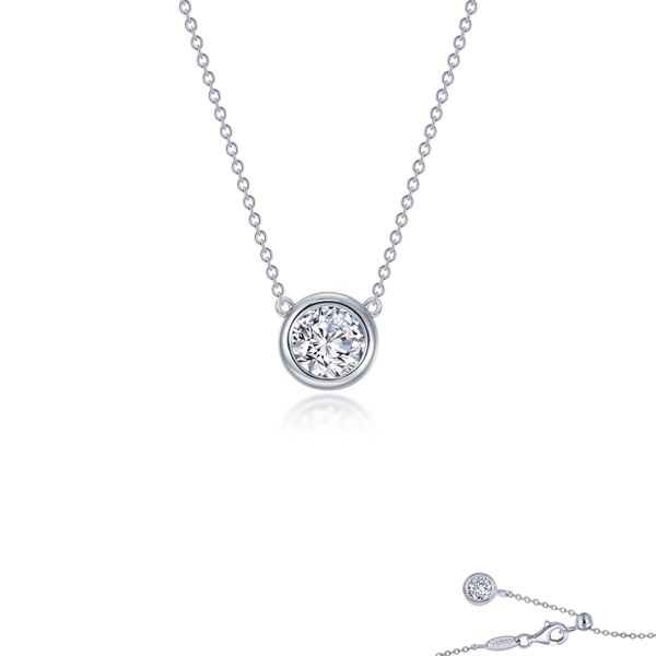 0.5 CTW Bezel-set Solitaire Necklace Mueller Jewelers Chisago City, MN