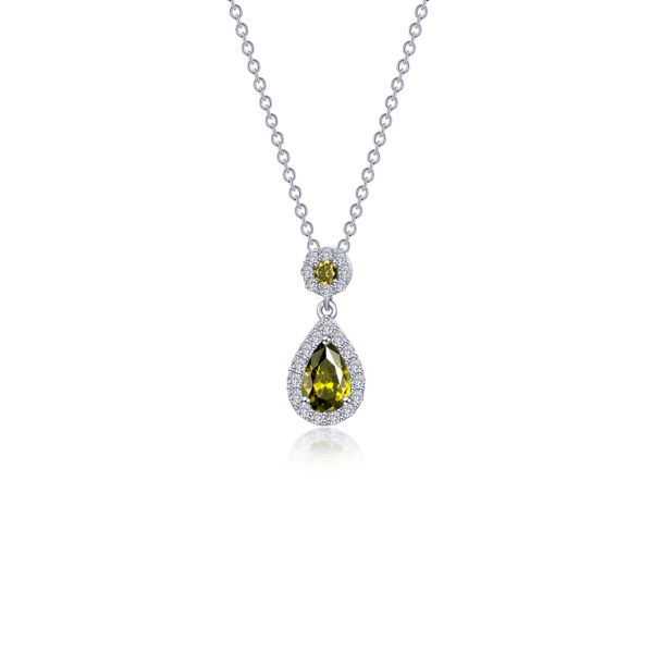 Oval Halo Necklace Conti Jewelers Endwell, NY