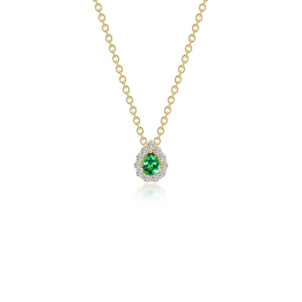 0.61 CTW Pear-shaped Halo Necklace Glatz Jewelry Aliquippa, PA