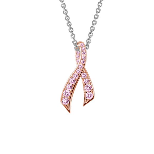 Pink Ribbon Pendant Necklace Arlene's Fine Jewelry Vidalia, GA
