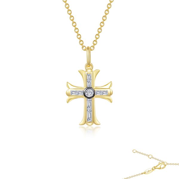 0.9 CTW Cross Pendant Necklace Hart's Jewelry Wellsville, NY