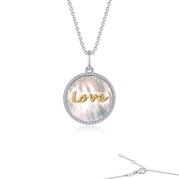 Mother of Pearl Love Necklace Jewelry Design Studio Jensen Beach, FL