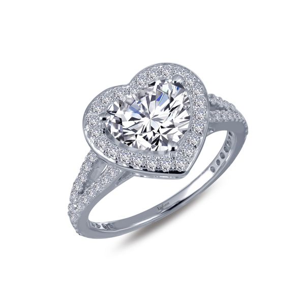 Heart-Shaped Halo Engagement Ring Gala Jewelers Inc. White Oak, PA