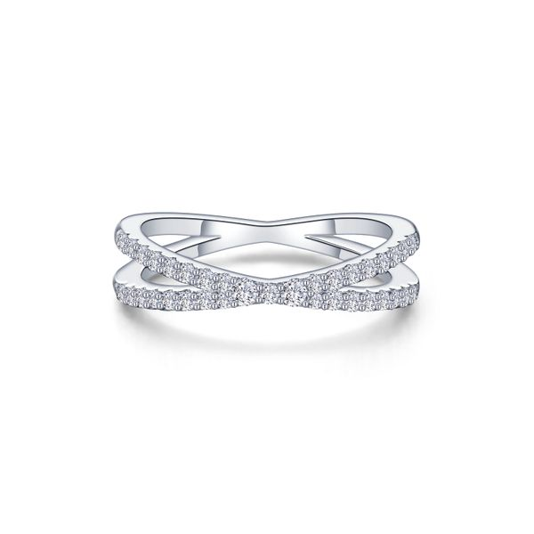 Size 5.5 Tiffany & Co Silver ZigZag Le Circle Crossover Ring | eBay