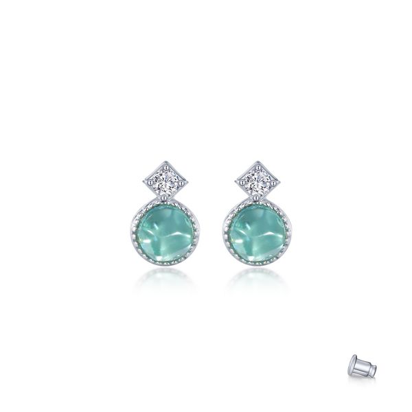 Fancy Lab-Grown Sapphire Stud Earrings Grogan Jewelers Florence, AL