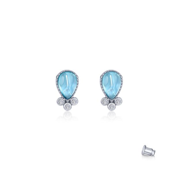 Fancy Lab-Grown Sapphire Stud Earrings Edwards Jewelers Modesto, CA
