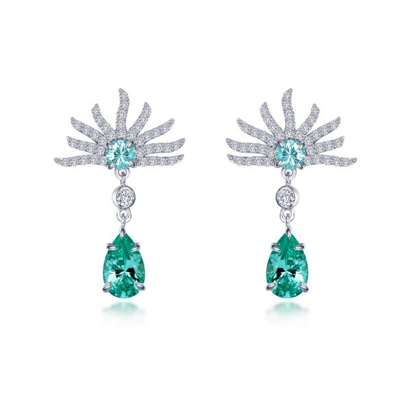 Fancy Lab-Grown Sapphire Peacock Earrings Molinelli's Jewelers Pocatello, ID