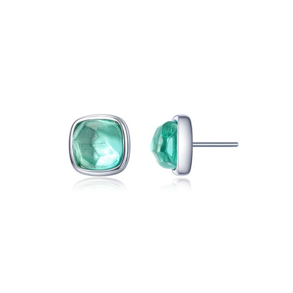 Fancy Lab-Grown Sapphire Stud Earrings Conti Jewelers Endwell, NY