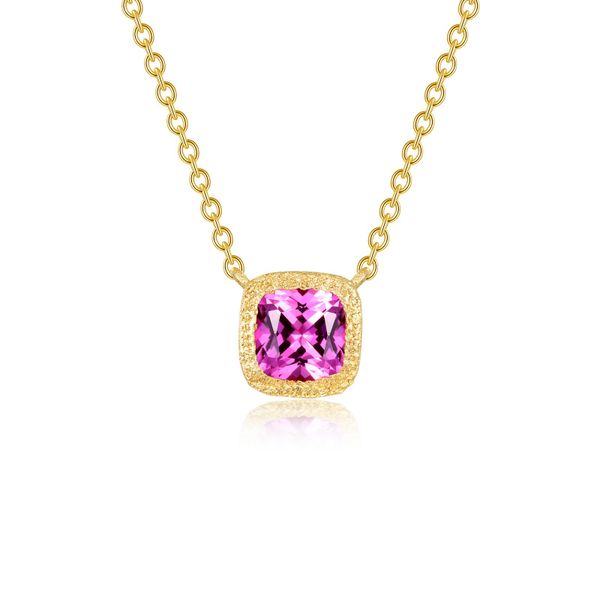 Fancy Lab-Grown Sapphire Solitaire Necklace Carroll / Ochs Jewelers Monroe, MI