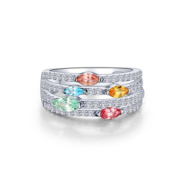 Fancy Lab-Grown Sapphire Band Charles Frederick Jewelers Chelmsford, MA