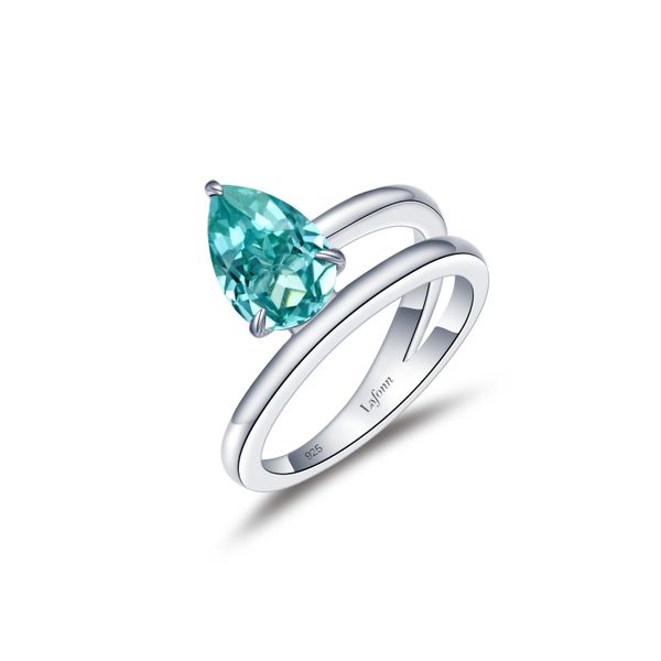 Fancy Lab-Grown Sapphire Solitaire Ring Adler's Diamonds Saint Louis, MO