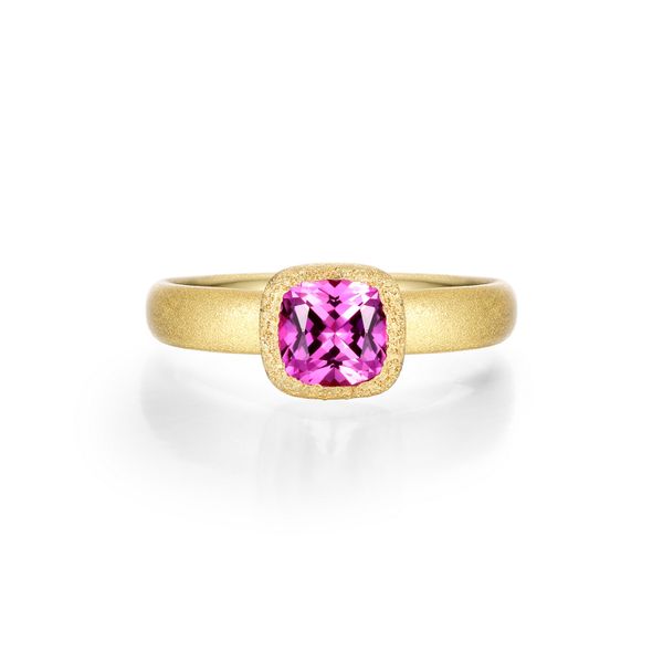 Fancy Lab-Grown Sapphire Solitaire Ring Van Scoy Jewelers Wyomissing, PA