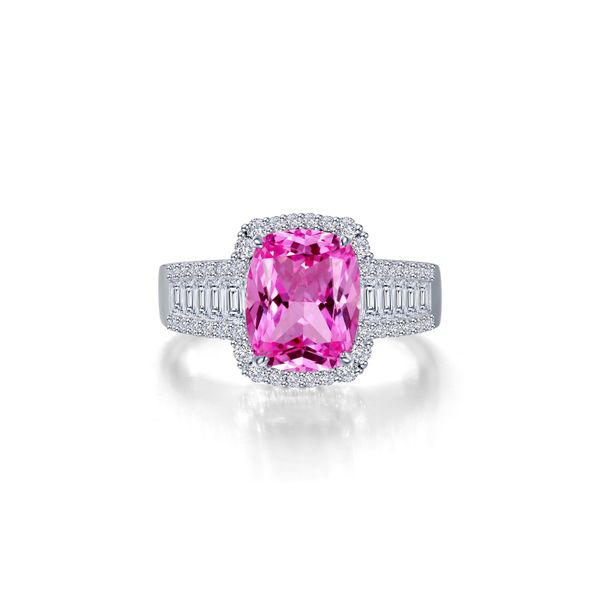 5.55 CTW Fancy Lab-Grown Sapphire Halo Ring Arlene's Fine Jewelry Vidalia, GA
