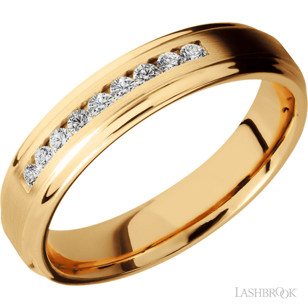 Yellow Gold Wedding Rock Wedding Bands Rock-Textured And Raw