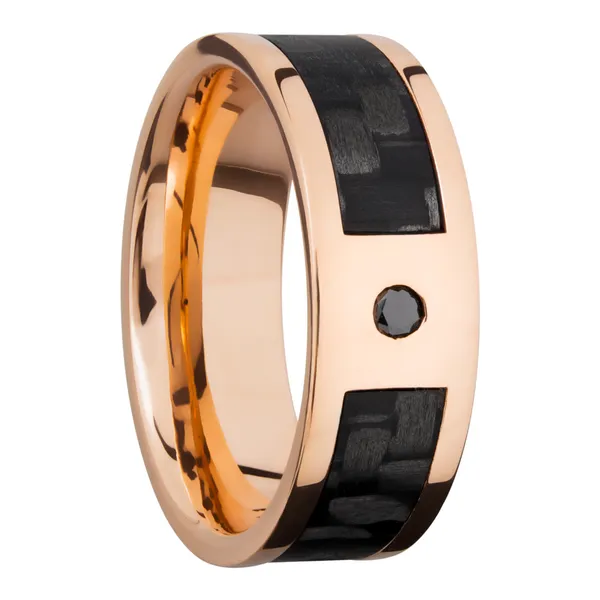 Flat black 2025 wedding band