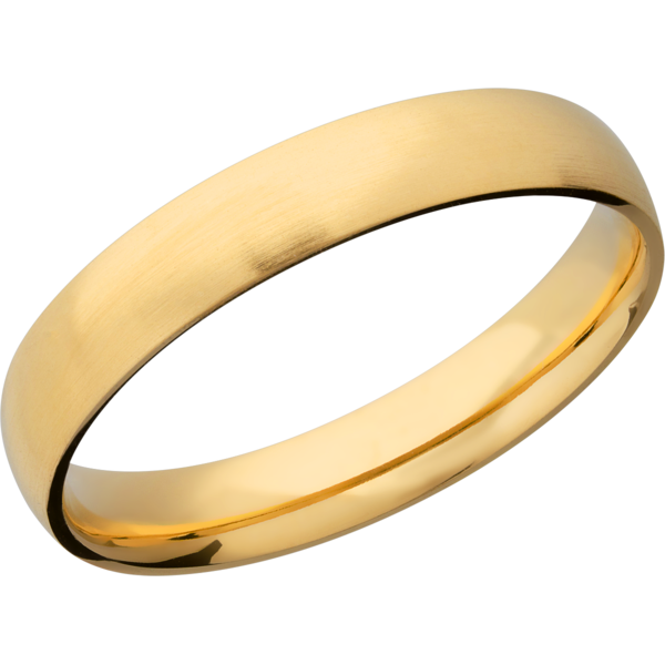 14K Yellow gold 4mm domed band Saxons Fine Jewelers Bend, OR