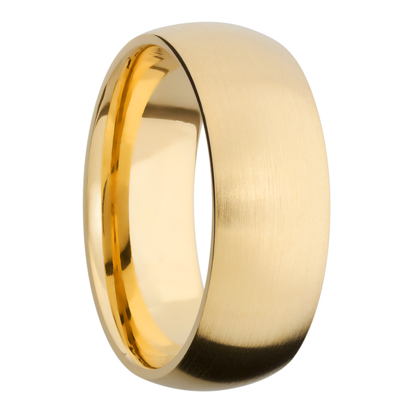 14K Yellow gold 8mm domed band Image 2 Cozzi Jewelers Newtown Square, PA