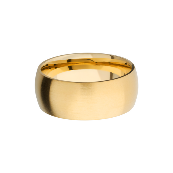 14K Yellow gold 9mm domed band Image 3 Castle Couture Fine Jewelry Manalapan, NJ