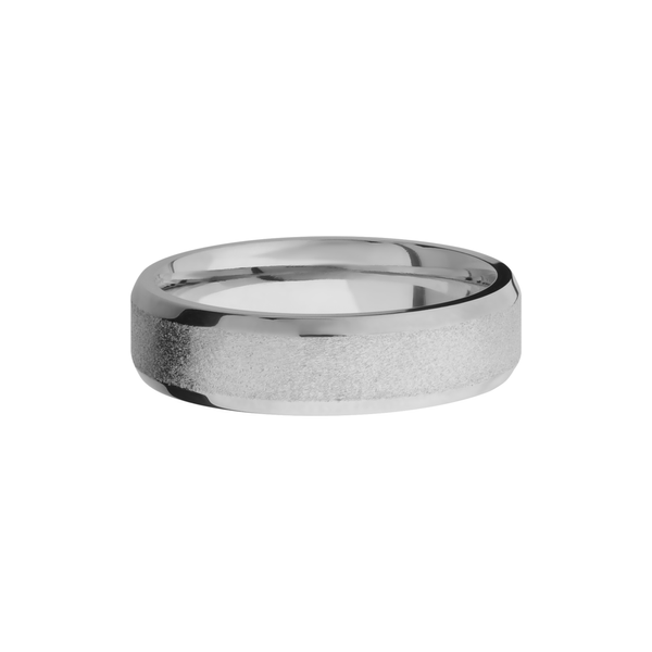 Titanium 6mm beveled band Image 3 Toner Jewelers Overland Park, KS