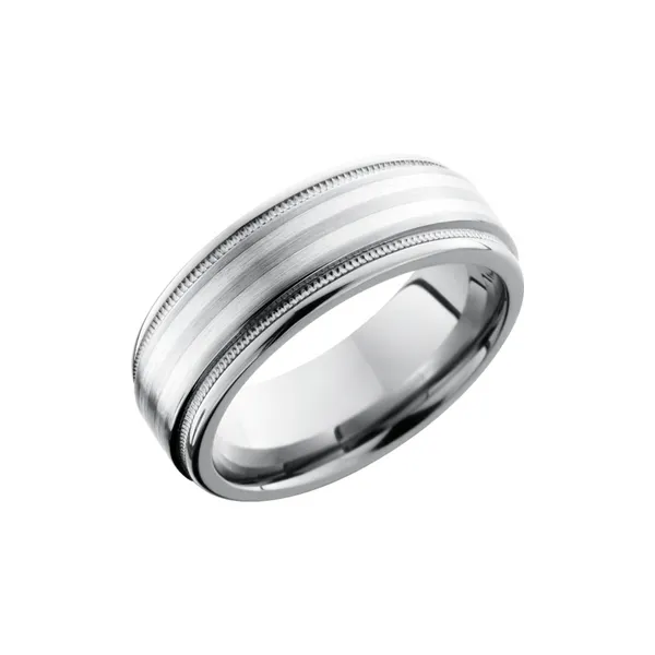 8mm sterling silver mens 2025 wedding band