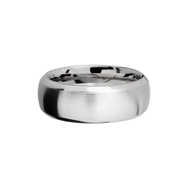 Cobalt chrome 8mm domed band with beveled edges Image 3 Milan's Jewelry Inc Sarasota, FL