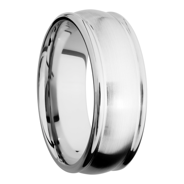 Cobalt chrome 8mm domed band with rounded edges Image 2 Estate Jewelers Toledo, OH