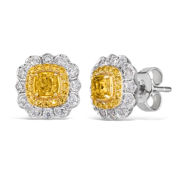 Le Vian® P14 Two Tone Gold Earrings Castle Couture Fine Jewelry Manalapan, NJ
