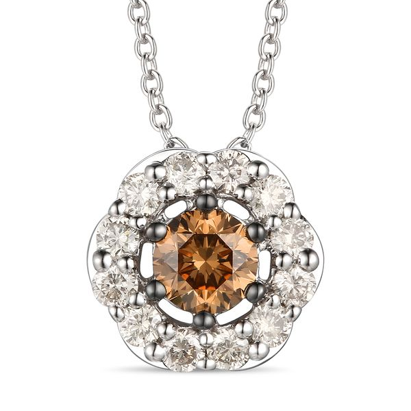 LeVian Aquamarine Chocolate Diamond Pendant Necklace Cushion Cut 14k Rose  Gold | eBay