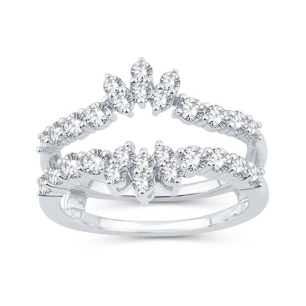 Buy Stunning 1.33ct Marquise Diamond - Sunburst Enhancer Engagement Wrap  Ring Guard - Solitaire Women's Ring Guard Jewelry 14K White Gold Finish  SJ10010 Free Shipping- Shopneez Jewelry