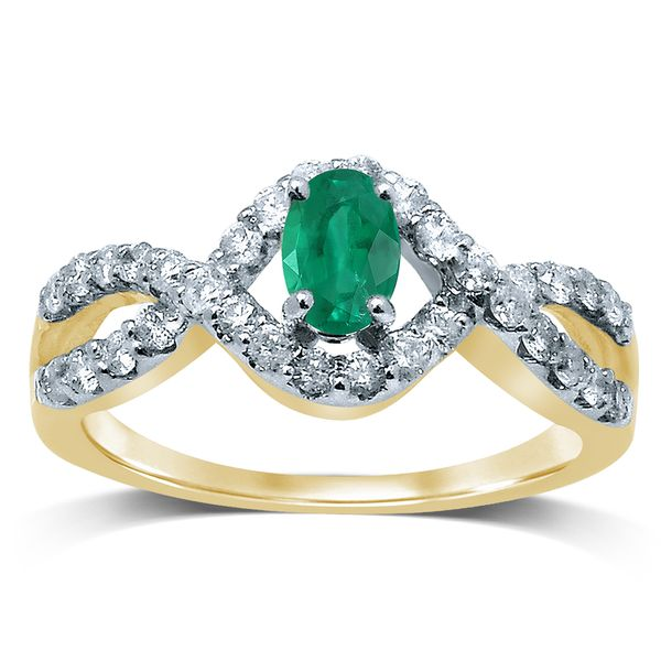 5.50 Carat Emerald and .20 ct. t.w. Diamond Ring in 14kt Yellow Gold |  Ross-Simons