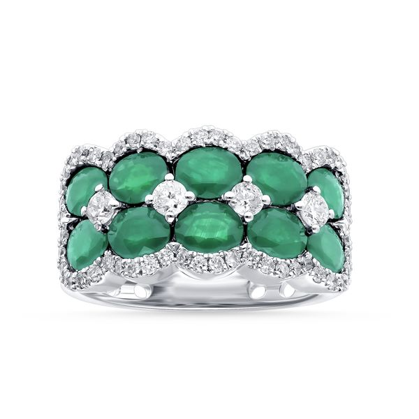 Beautiful Real Natural Green Emerald Ring 14K Yellow Gold | eBay