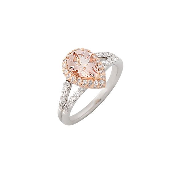 The Lydia Oval Morganite Heirloom Engagement Ring Style