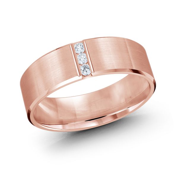 14 K Pink Gold Wedding Band Thomas A. Davis Jewelers Holland, MI