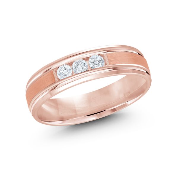 14 K Pink Gold Wedding Band Harmony Jewellers Grimsby, ON