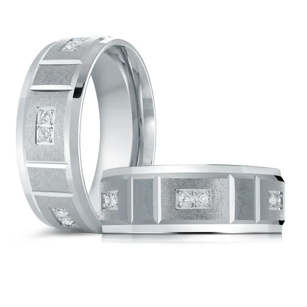 Malo Bands DIAMOND WEDDING BAND JMD-889-8WG9-14K Ballard