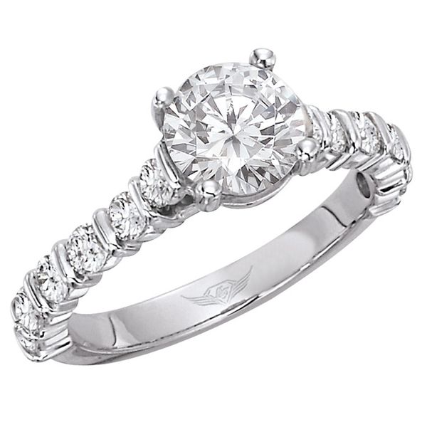 Flyerfit Channel/Shared Prong Platinum Engagement Ring G-H VS2-SI1 Christopher's Fine Jewelry Pawleys Island, SC